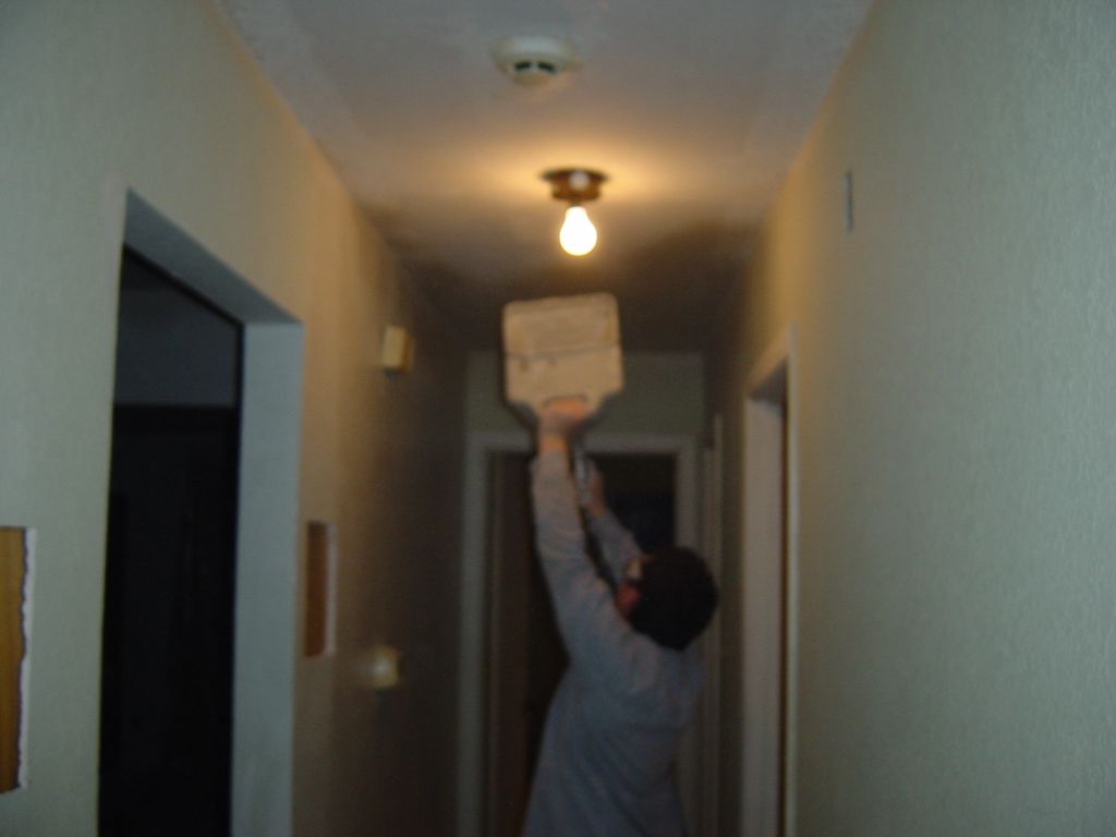 
Adam is spraying texture.  
There's a movie of it <a href=