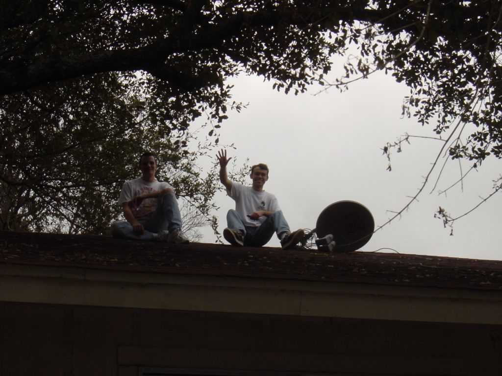 
Chris and Peter on the roof
