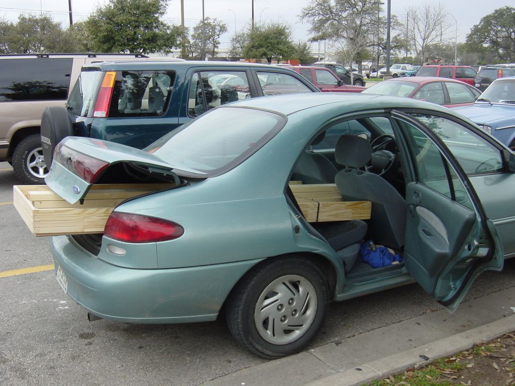 
Who needs a truck?  The door fits in my car just fine!
