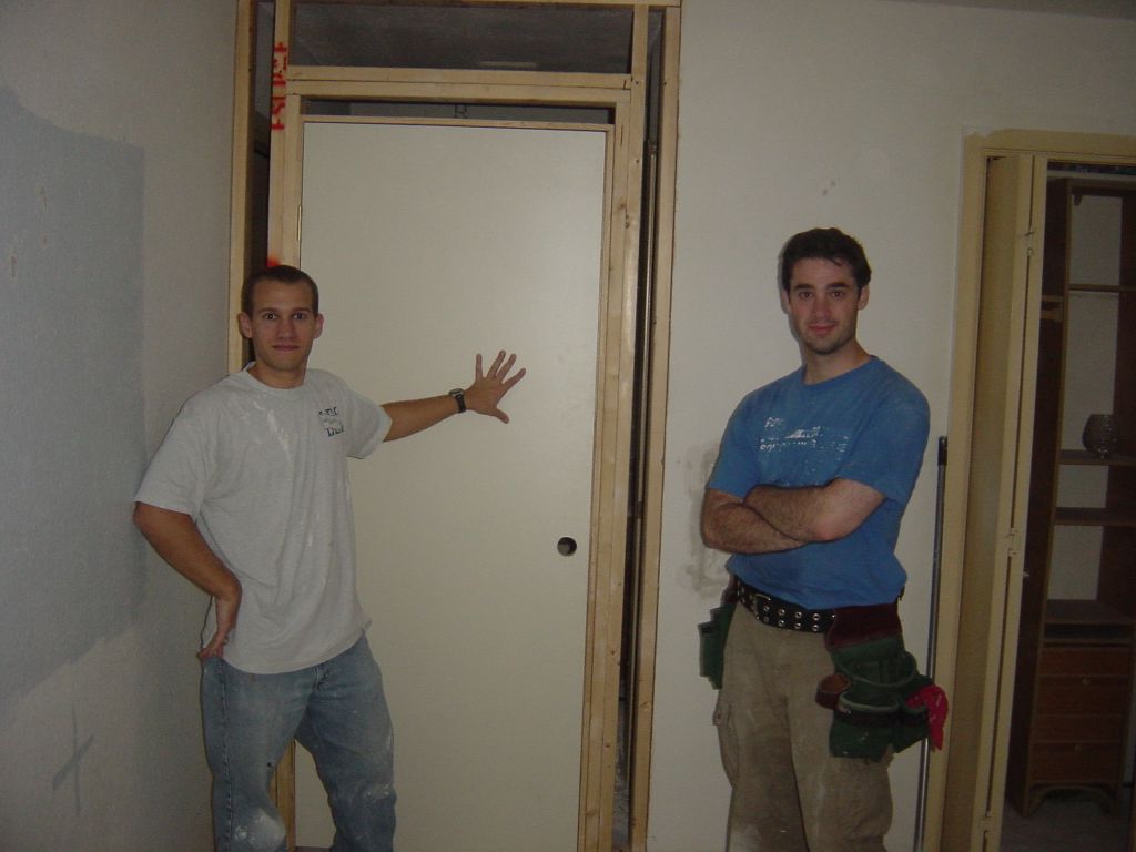 
The door is in place
