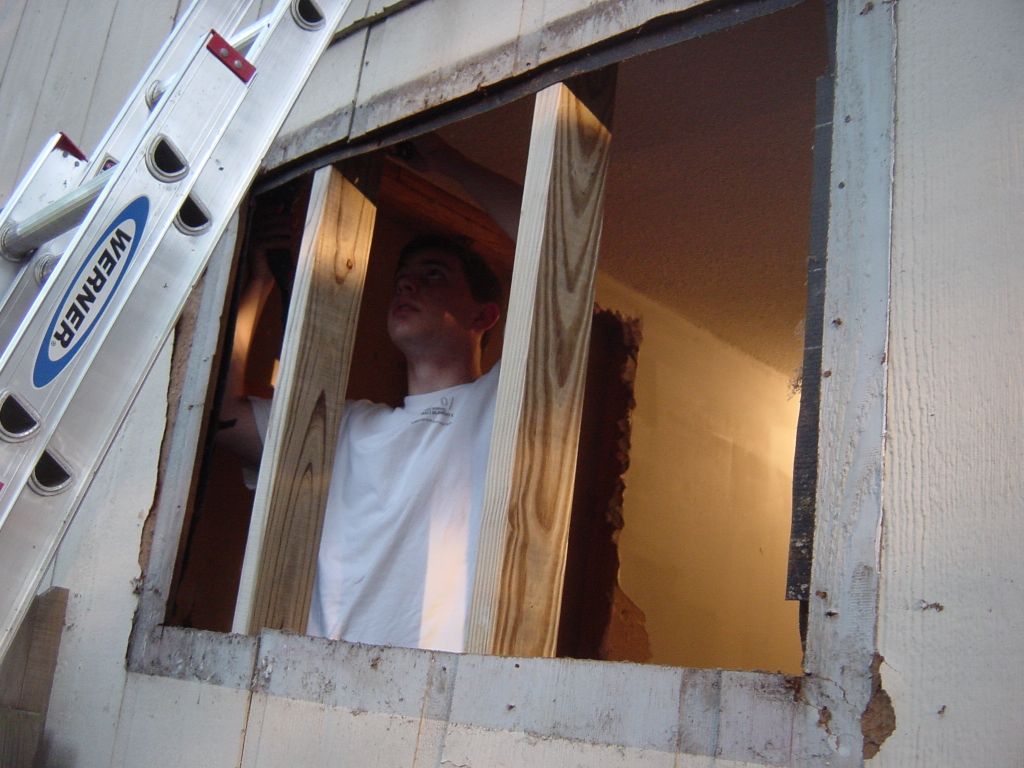 
Matt working on the new studs
