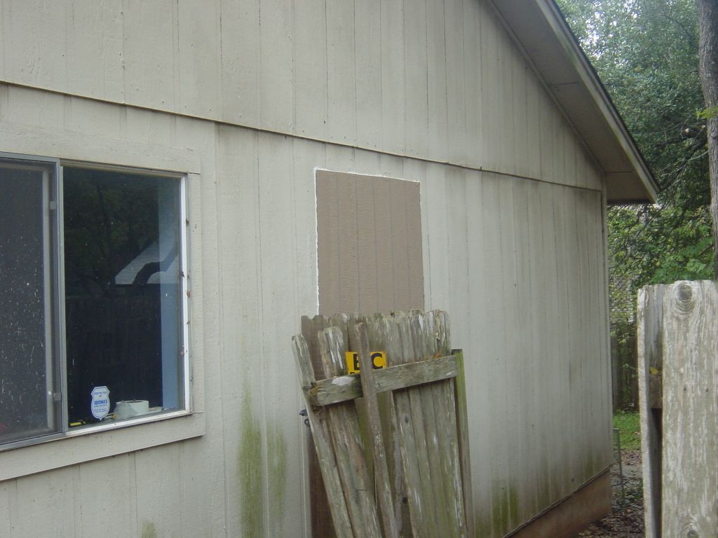 

This is the patch in the siding where I removed the bathroom window


