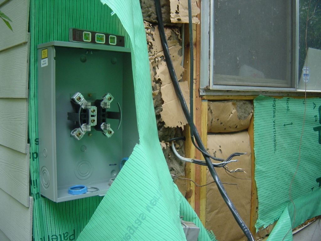 
New meter in place.
